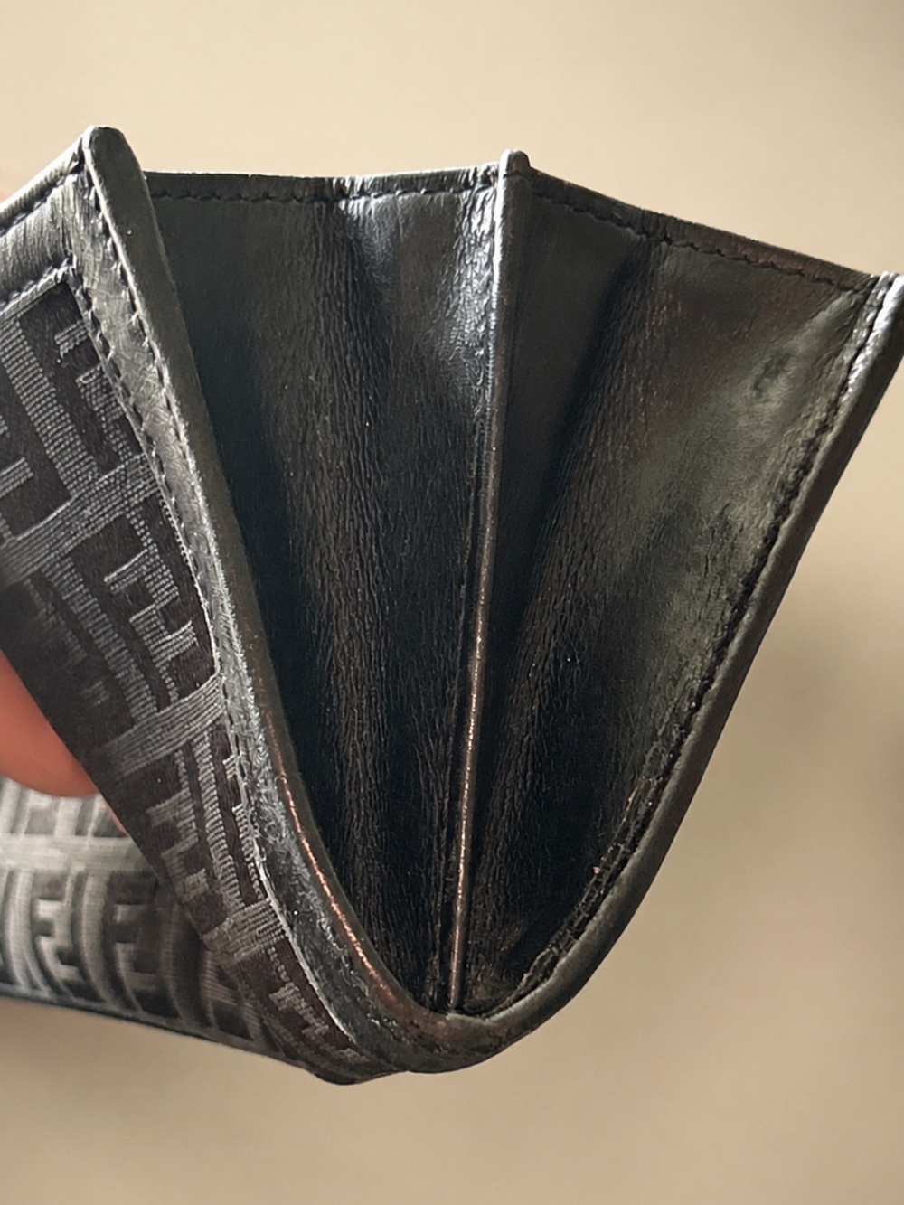 FENDI ZUCCHINO FF logo Canvas Continental Wallet GUC - Picture 6 of 9